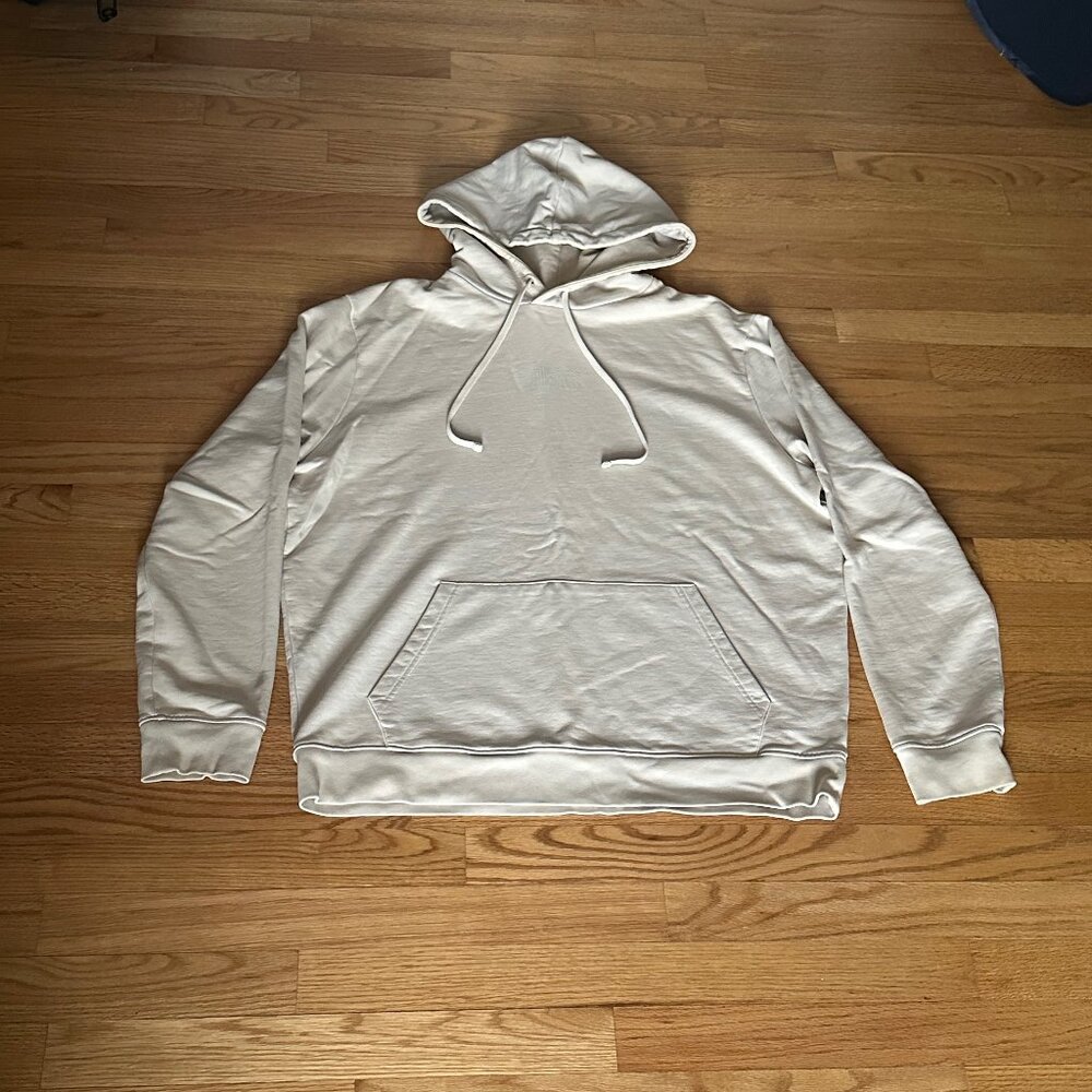 ALLSAINTS Offwhite Refract Cotton Relaxed Fit Hoodie Size M